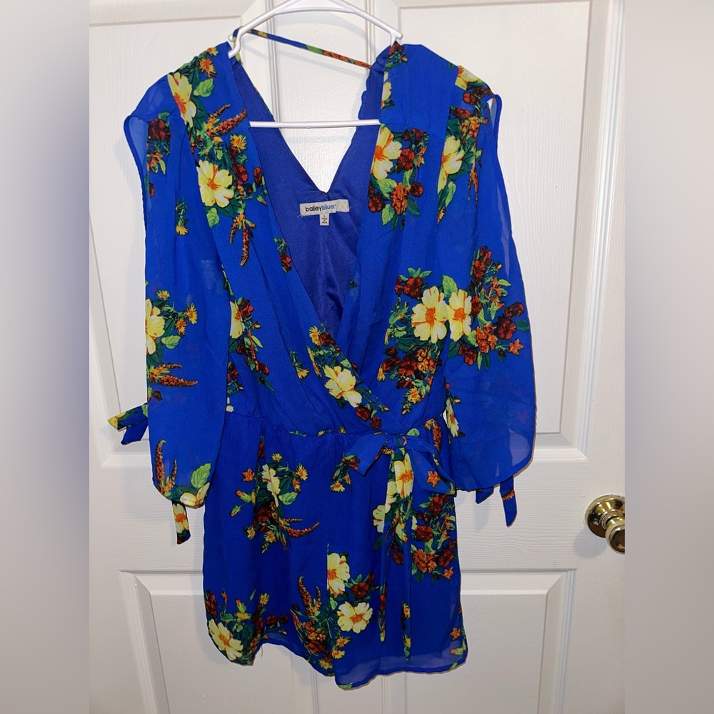 Bailey Blue Floral Romper